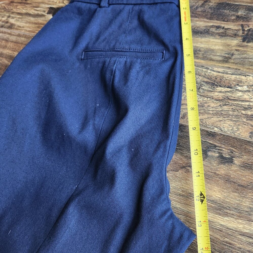 NWT SPANX Supersmooth Stretch Twill Straight Pant Zip-Pocket Timeless Navy - Picture 15 of 15